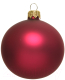Набор шаров новогодних Decoris 115133 (6шт, розовый матовый) - 