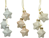 

Елочная игрушка Decoris, Звезды в связке / 125045