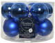 Набор шаров новогодних Decoris 140041 (12шт, синий) - 
