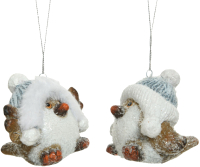 

Елочная игрушка Decoris, Птица в зимней шапке / 514785