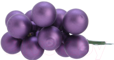 Набор шаров новогодних GreenDeco На проволоке / 712532 (144шт, фиолетовая петуния матовый)