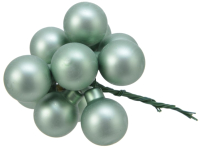 Набор шаров новогодних GreenDeco На проволоке / 712549 (144шт, зеленый шалфей матовый) - 