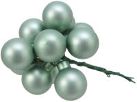 Набор шаров новогодних GreenDeco На проволоке / 713558 (144шт, зеленый шалфей матовый) - 