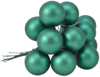 Набор шаров новогодних GreenDeco На проволоке / 713562  (144шт, зеленый матовый) - 