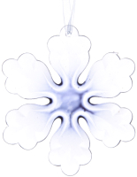 

Елочная игрушка GreenDeco, Снежинка / 522480