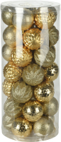 Набор шаров новогодних Koopman CAN000100 (35шт, золото) - 