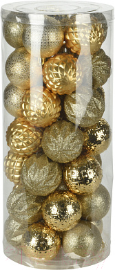 Набор шаров новогодних Koopman CAN000100 (35шт, золото)