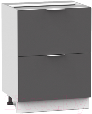 Шкаф-стол кухонный Интермебель Микс Топ ШСР 850-11-500 без столешницы (графит серый)