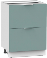 Шкаф-стол кухонный Интермебель Микс Топ ШСР 850-11-500 без столешницы (сумеречный голубой) - 