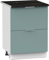 Шкаф-стол кухонный Интермебель Микс Топ ШСР 850-11-500 (сумеречный голубой/тунис) - 