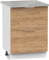 Шкаф-стол кухонный Интермебель Микс Топ ШСР 850-11-500 (дуб крафт золотой/венато) - 