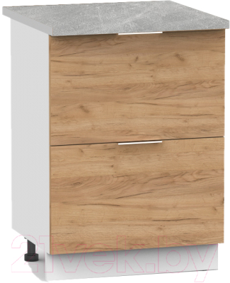 Шкаф-стол кухонный Интермебель Микс Топ ШСР 850-11-500 (дуб крафт золотой/венато)