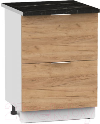 Шкаф-стол кухонный Интермебель Микс Топ ШСР 850-11-500 (дуб крафт золотой/тунис)