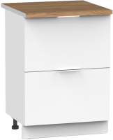 Шкаф-стол кухонный Интермебель Микс Топ ШСР 850-11-600 (белый премиум/дуб крафт золотой) - 