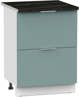 Шкаф-стол кухонный Интермебель Микс Топ ШСР 850-11-600 (сумеречный голубой/тунис) - 