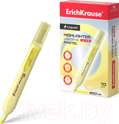 Изображение товара Текстовыделитель Erich Krause Liquid Visioline V-14 Pastel / 56023