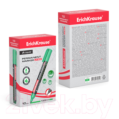 Изображение товара Маркер перманентный Erich Krause Liquid LP-600 / 56095 (зеленый)