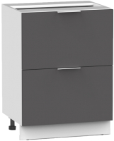 Шкаф-стол кухонный Интермебель Микс Топ ШСР 850-11-600 без столешницы (графит серый) - 