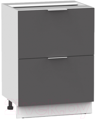 Шкаф-стол кухонный Интермебель Микс Топ ШСР 850-11-600 без столешницы (графит серый)