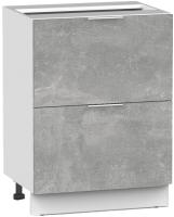 Шкаф-стол кухонный Интермебель Микс Топ ШСР 850-11-600 Без столешницы (бетон) - 