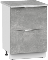 Шкаф-стол кухонный Интермебель Микс Топ ШСР 850-11-600 (бетон/венато) - 