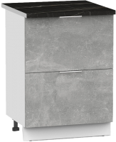Шкаф-стол кухонный Интермебель Микс Топ ШСР 850-11-600 (бетон/тунис) - 