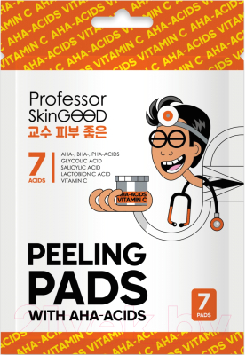 Пэд для лица Professor SkinGood Peeling Pads with Acids and Vitamin C (7шт)