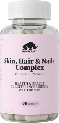 Комплексная пищевая добавка Prime Kraft Skin, Нair&Nails Complex (90капсул)