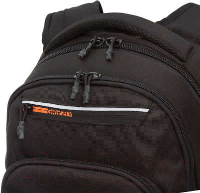 Рюкзак Grizzly RU-331-3 (черный/оранжевый)