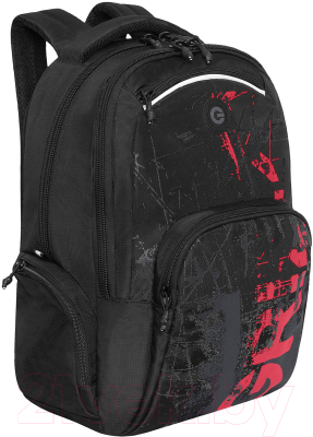 Рюкзак Grizzly RU-333-1 (темно-серый/красный)