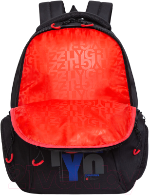 Рюкзак Grizzly RU-333-3 (черный/красный)