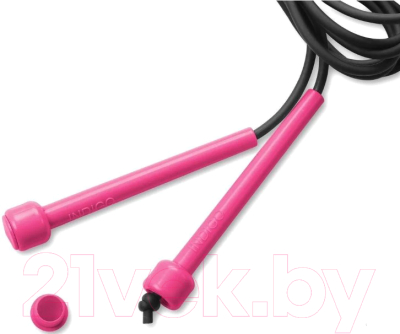 Скакалка Indigo SM-405 (розовый/черный)