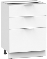 Шкаф-стол кухонный Интермебель Микс Топ ШСР 850-14-500 Без столешницы (белый премиум) - 