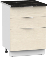 Шкаф-стол кухонный Интермебель Микс Топ ШСР 850-14-500 (вудлайн кремовый/тунис) - 