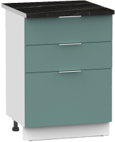 Шкаф-стол кухонный Интермебель Микс Топ ШСР 850-14-500 (сумеречный голубой/тунис) - 