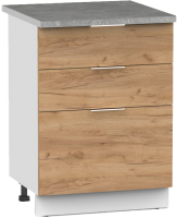 Шкаф-стол кухонный Интермебель Микс Топ ШСР 850-14-500 (дуб крафт золотой/венато) - 