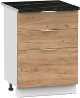 Шкаф-стол кухонный Интермебель Микс Топ ШСР 850-14-500 (дуб крафт золотой/тунис) - 