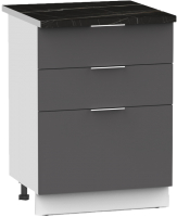 Шкаф-стол кухонный Интермебель Микс Топ ШСР 850-14-500 (графит серый/тунис) - 