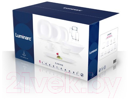 Набор столовой посуды Luminarc Carine White N4781