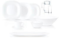 Набор столовой посуды Luminarc Carine White N4781 (46пр) - 