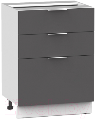 Шкаф-стол кухонный Интермебель Микс Топ ШСР 850-14-600 (графит серый)