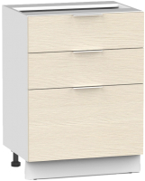 Шкаф-стол кухонный Интермебель Микс Топ ШСР 850-14-600 (вудлайн кремовый) - 