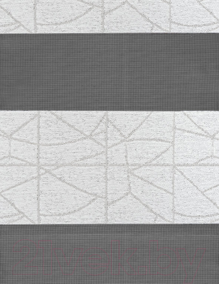Рулонная штора Delfa Сантайм День-Ночь Роко МКД DN-43051 (48x160, светло-серый)