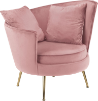 Кресло мягкое Halmar Almond (розовый/золото) - 