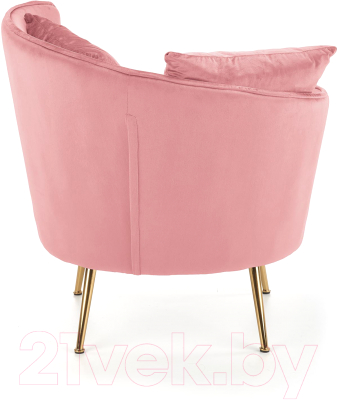 Кресло мягкое Halmar Almond (розовый/золото)