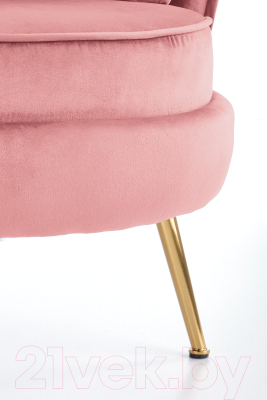 Кресло мягкое Halmar Almond (розовый/золото)