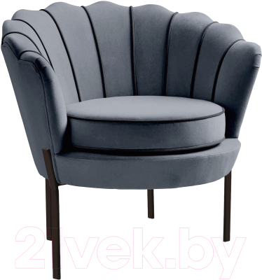 Кресло мягкое Halmar Angelo (серый/черный)