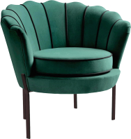 Кресло мягкое Halmar Angelo (темно-зеленый/черный) - 