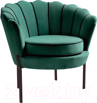 Кресло мягкое Halmar Angelo (темно-зеленый/черный)