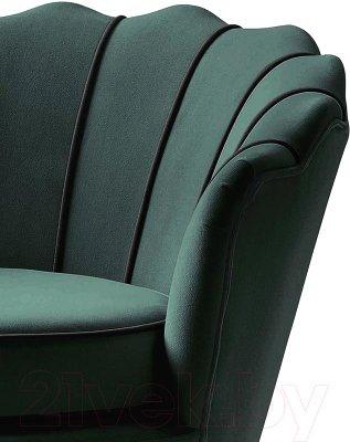 Кресло мягкое Halmar Angelo (темно-зеленый/черный)